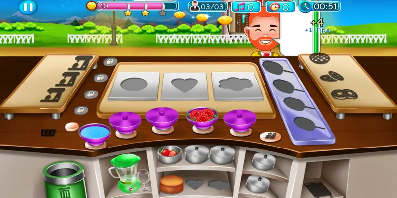 Cake Shop Great Pastries & Waffles Store Game android App screenshot 9