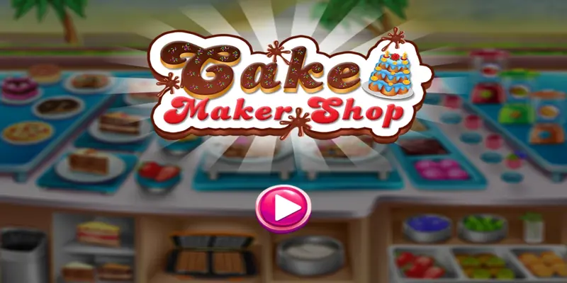 Cake Shop Great Pastries & Waffles Store Game android App screenshot 2