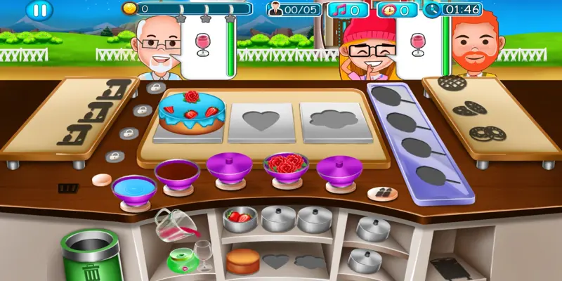 Cake Shop Great Pastries & Waffles Store Game android App screenshot 3